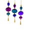 KSA Pack of 24 Peacock Dangle Christmas Pendant Ornaments 5.5"